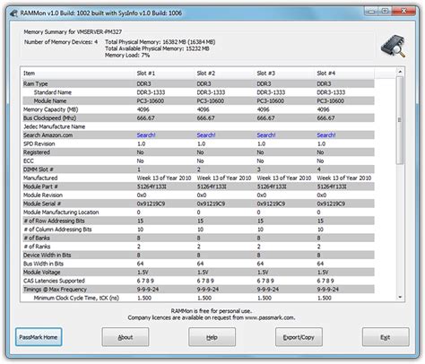 passmark rammon